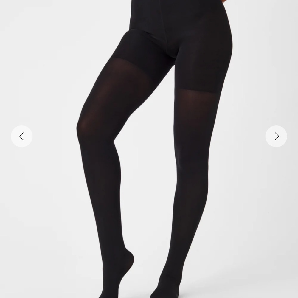 ASSETS Spanx Opaque Shaping Tights w/ built-in shaper short Size 1 NEW